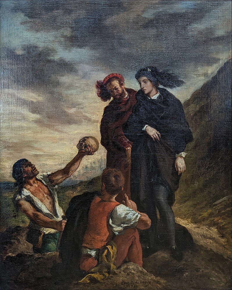 Hamlet Painting by Eugène Delacroix, 1839.
